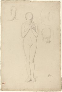 Tanulmány egy női aktról, 18561858. alkotó: Edgar Degas