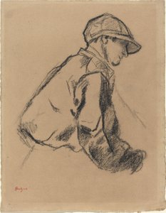 Tanulmány egy zsokéról alkotó: Edgar Degas