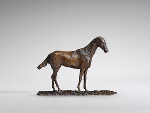 Tanulmány egy Mustangról, eredeti viasz az 1860-as évekből, 1921-ben öntötték. alkotó: Edgar Degas