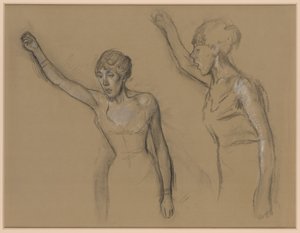Egy énekesnő tanulmánya alkotó: Edgar Degas