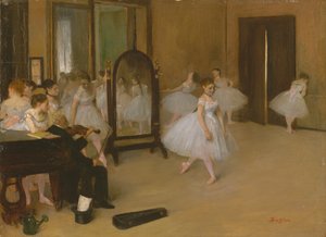 A táncoló osztály, 1871 körül (olaj, vászon) alkotó: Edgar Degas