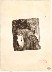 The Jet Earring, 1876-77. alkotó: Edgar Degas