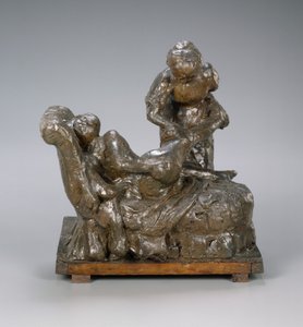 A masszőr csoport, 1890-es évek közepe. alkotó: Edgar Degas