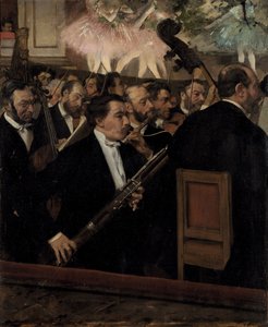 A Zenekar az Operában, c. 1870 alkotó: Edgar Degas