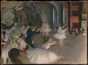 Próba a színpadon alkotó: Edgar Degas