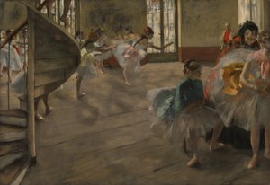 A próba, 1877 körül (olaj, vászon) alkotó: Edgar Degas
