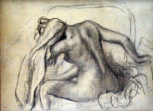 Edgar Degas (1834-1917) WC-rajza 19. századi Párizs, Louvre Múzeum alkotó: Edgar Degas