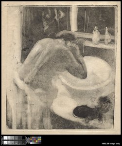 A mosdó, 1880-85 körül alkotó: Edgar Degas