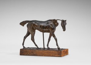Telivér lójárás, a nyak egy része hiányzik, 1870-es évek eleje. alkotó: Edgar Degas