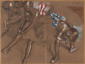 Három táncos pihen alkotó: Edgar Degas