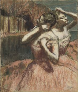 Két táncos (pasztell, kartonra szerelt papíron) alkotó: Edgar Degas