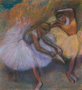 Két táncosnő, 1898 körül (pasztell, papír) alkotó: Edgar Degas