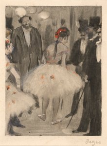 Virginie-t csodálják, miközben Cavalcanti márki néz, 1880-83 körül alkotó: Edgar Degas
