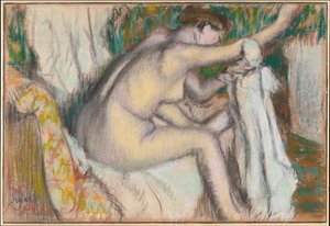 Karját törlő nő alkotó: Edgar Degas