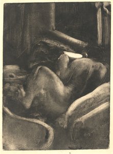 Olvasó nő (Liseuse) alkotó: Edgar Degas