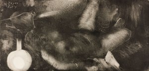 Nő fekve az ágyán alkotó: Edgar Degas