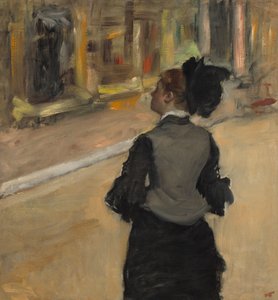 Nő hátulról nézve (Múzeumlátogatás), 1879-85 körül
