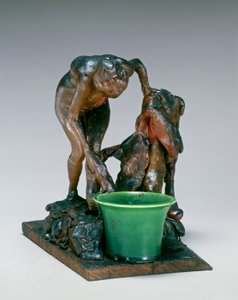 Bal lábát mosó nő, c. 1890-es évek. alkotó: Edgar Degas