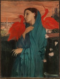 Fiatal nő íbisszel alkotó: Edgar Degas