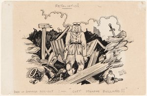 Retaliation, Dan of Damage Dug-Out: God Punish England!!!, 1917 alkotó: Edgar Fryer