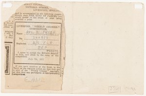 Felterjesztés egy újság pályázati szerkesztőjéhez, 1917 alkotó: Edgar Fryer