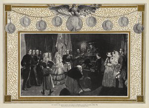 Őfelsége a Királynő meglátogatja I. Napóleon sírját az Invalidusokban, Párizs, 1855 alkotó: Edgar Melville Ward