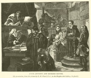 Jeffreys bíró és Richard Baxter alkotó: Edgar Melville Ward