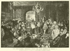 Az Ante-Chamber, Whitehall, II. Károly haldokló pillanatai alatt