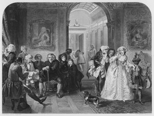 Dr. Johnson Lord Chesterfield előszobájában, a Vernon Gallery képéről