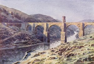 Észak-Spanyolország: Alcantara (színes litó) alkotó: Edgar T. A. Wigram