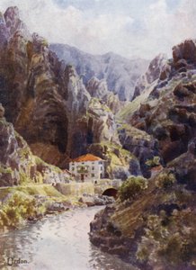 Észak-Spanyolország: A Dévai-szurdok, Urdon (színes litó) alkotó: Edgar T. A. Wigram