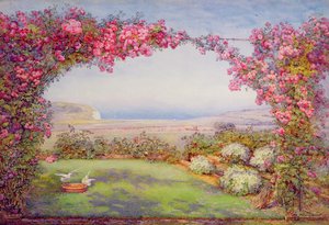 Egy kert rózsaívvel alkotó: Edith Helena Adie
