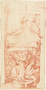 Design for Fountain in Niche alkotó: Edmé Bouchardon