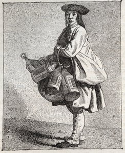 A lámpás kereskedő - Pepetit metier de Paris (Tanulmányok az alsó népről, avagy a párizsi válságról) - Edme Bouchardon (1698-1762) metszet alkotó: Edmé Bouchardon