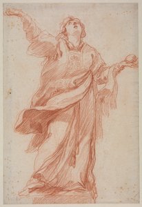 Szent István extázisban, 1700-as évek második harmada. alkotó: Edmé Bouchardon