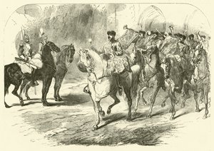 A Lóőrök zenekara (metszet)