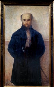 Paul Verlaine (1844-1896) francia költő és író portréja. Edmond Francois Aman Jean festménye (Aman-Jean, Amand Jean, Aman-Jean