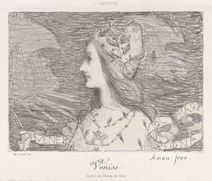 Velence, 1892. alkotó: Edmond-François Aman-Jean