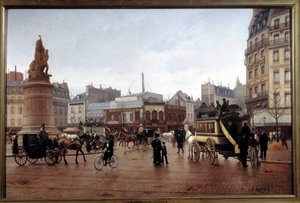 A Place Clichy képe 1896-ban Edmond Grandjean (1844-1908) festménye 1896 V. 0,85x1,3 m Párizs, Carnavalet Múzeum