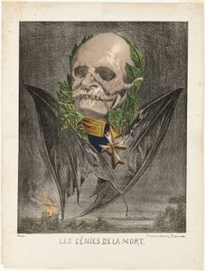 I. Vilmos, porosz király, a Les Génies de la Mort (A halál gyümölcsei) című könyvből. alkotó: Edmond Guilliaume
