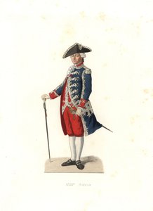 Vergennes grófja, a Gardes de la Porte du Roi kapitánya, Franciaország alkotó: Edmond Lechevallier Chevignard