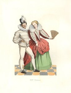 Francia nemesek III. Henrik udvarában (1574-1589) alkotó: Edmond Lechevallier Chevignard