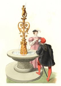 Úr és hölgy, angol nemesség alkotó: Edmond Lechevallier Chevignard