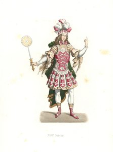 XIV. Lajos, a Napkirály, balettjelmezben