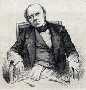 Augustin Thierry (1795-1856) francia történész portréja. Chevignard metszet a „” Le Magasin Picturesque”-ben alkotó: Edmond Lechevallier Chevignard