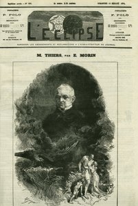 Adolphe Thiers (1797-1877) francia politikus portréja. Borító: E. Morin „” L