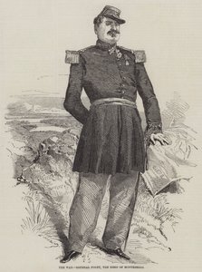 A háború, Forey tábornok, Montebello hőse alkotó: Edmond Morin