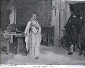 Lady Godiva és Earl Leofric, illusztráció a 