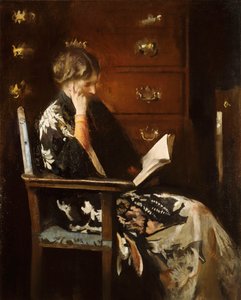 Mary Reading alkotó: Edmund Charles Tarbell