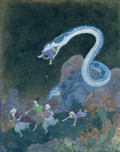Szerb mese: A kígyó epizódja (akvarell, papír) alkotó: Edmund Dulac